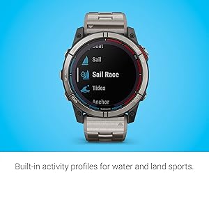 Garmin quatix 7X Solar Edition, Marine GPS Smartwatch, Solar Charging Capabilities, Durable Watch with Flashlight, Tide Changes and Anchor Drag Alerts, Waypoint Marking