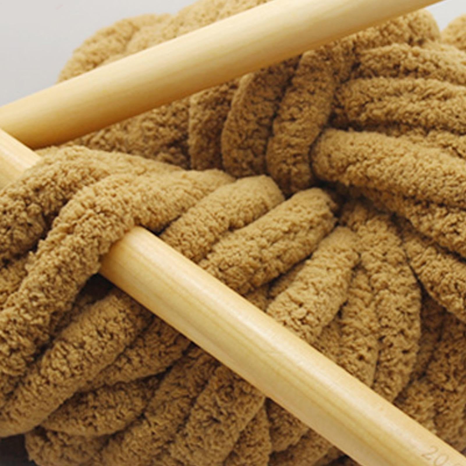 6-pack dik garen voor handbreien, meerdere kleuren chenille-garen voor