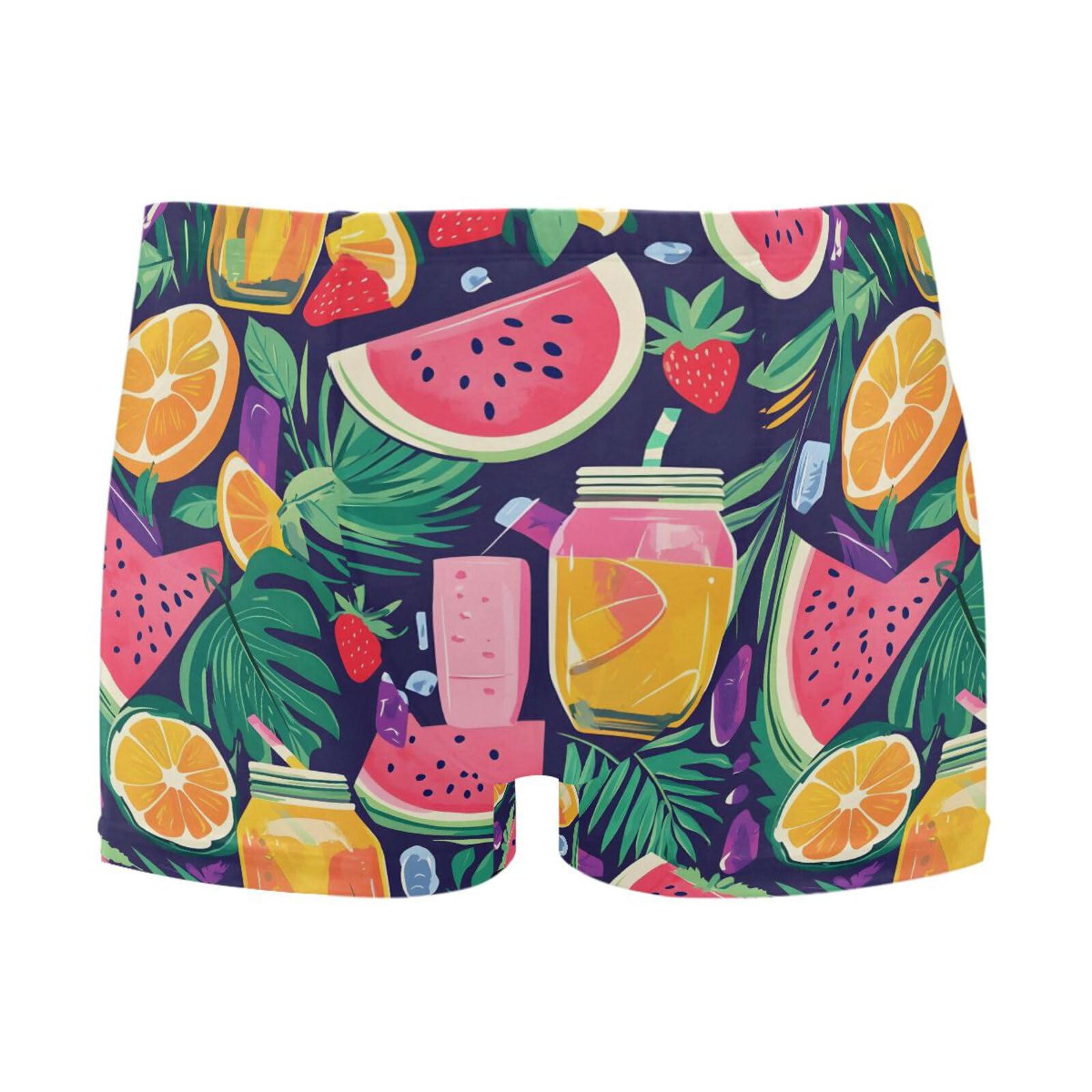 UMIRIKO Men's Swim Briefs Summer Watermelon Swimsuit Swimwear Swim Trunk Square Leg for Men 3XL 202b8306