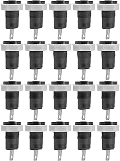 20Pcs 4mm Banana Jack Female Socket,Banana Female Connector Panel Suitable for 4mm / 0.16in Banana Plug Connector