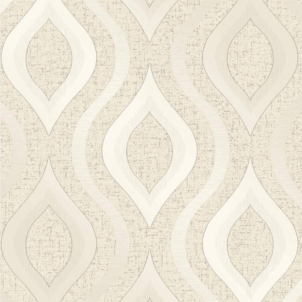 Yöl Cream,Gold Cream Gold Geometric Glitter Wallpaper Vinyl Textured Retro Quartz From