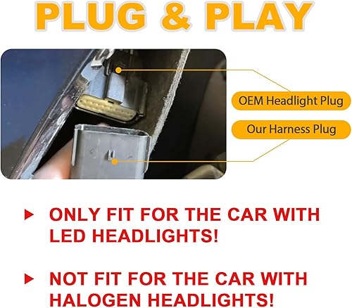 Miniatura 3 de DOOD Luces de parrilla para F150 2021 2022 2023 XL XLT Parrilla frontal ámbar luces OEM parrilla LED luz de advertencia luces LED con arnés de