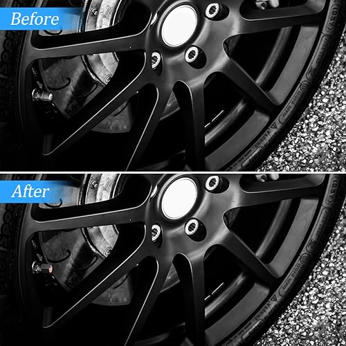 Miniatura 6 de 4 tapas de vástago de válvula de neumático de la bandera estadounidense para automóvil, fundas de vástago de válvula de goma herméticas