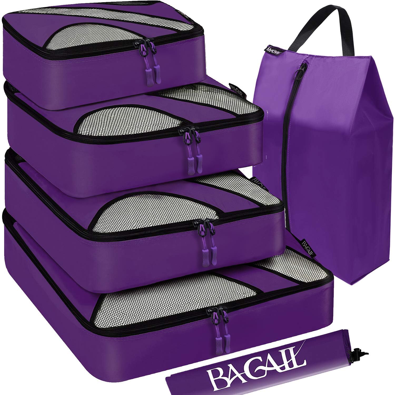 BAGAIL 6 Set Packing Cubes,Travel Luggage Packing Organizers