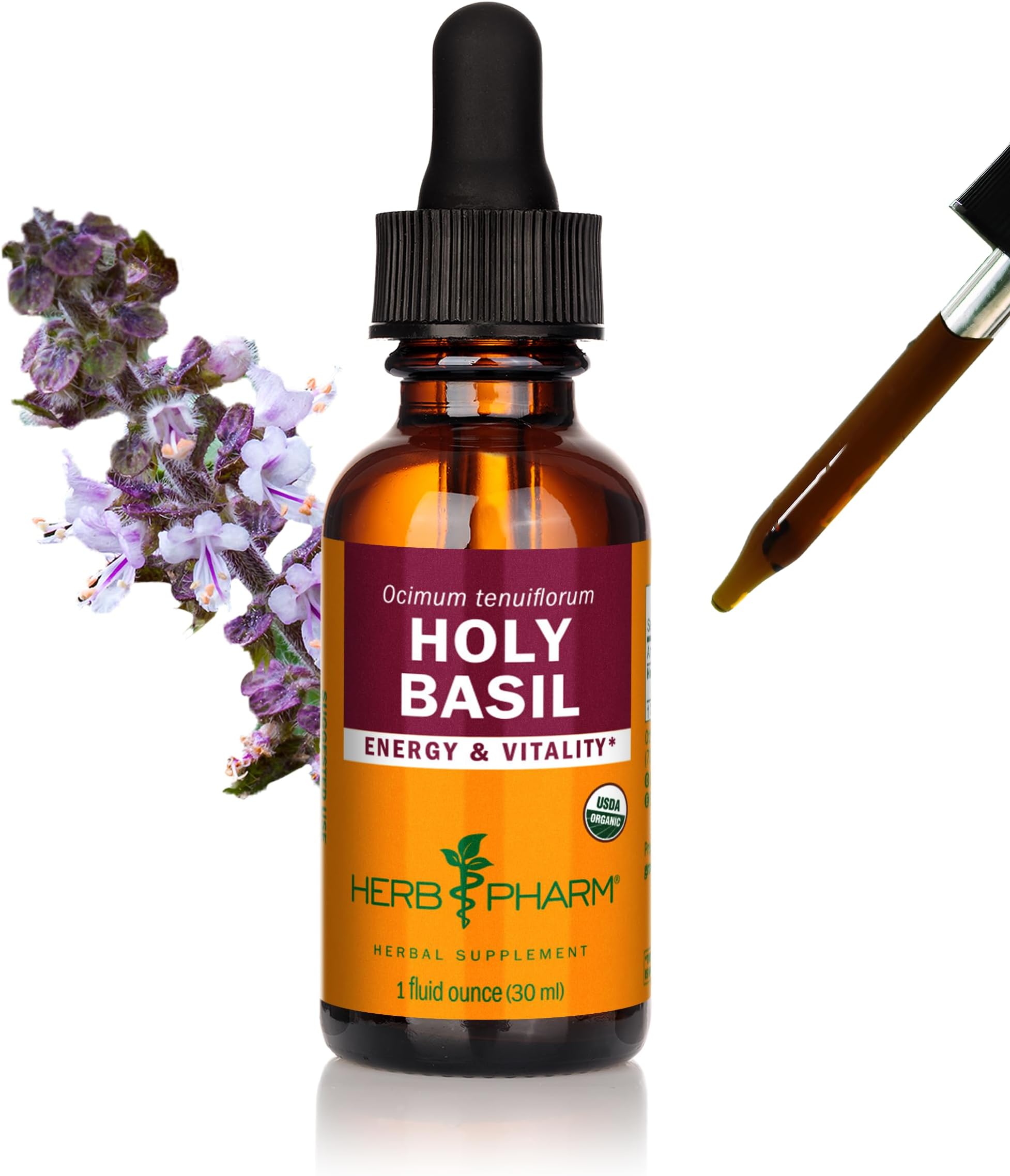 Herb Pharm, Holy Basil Extract Organic, 1 Fl Oz