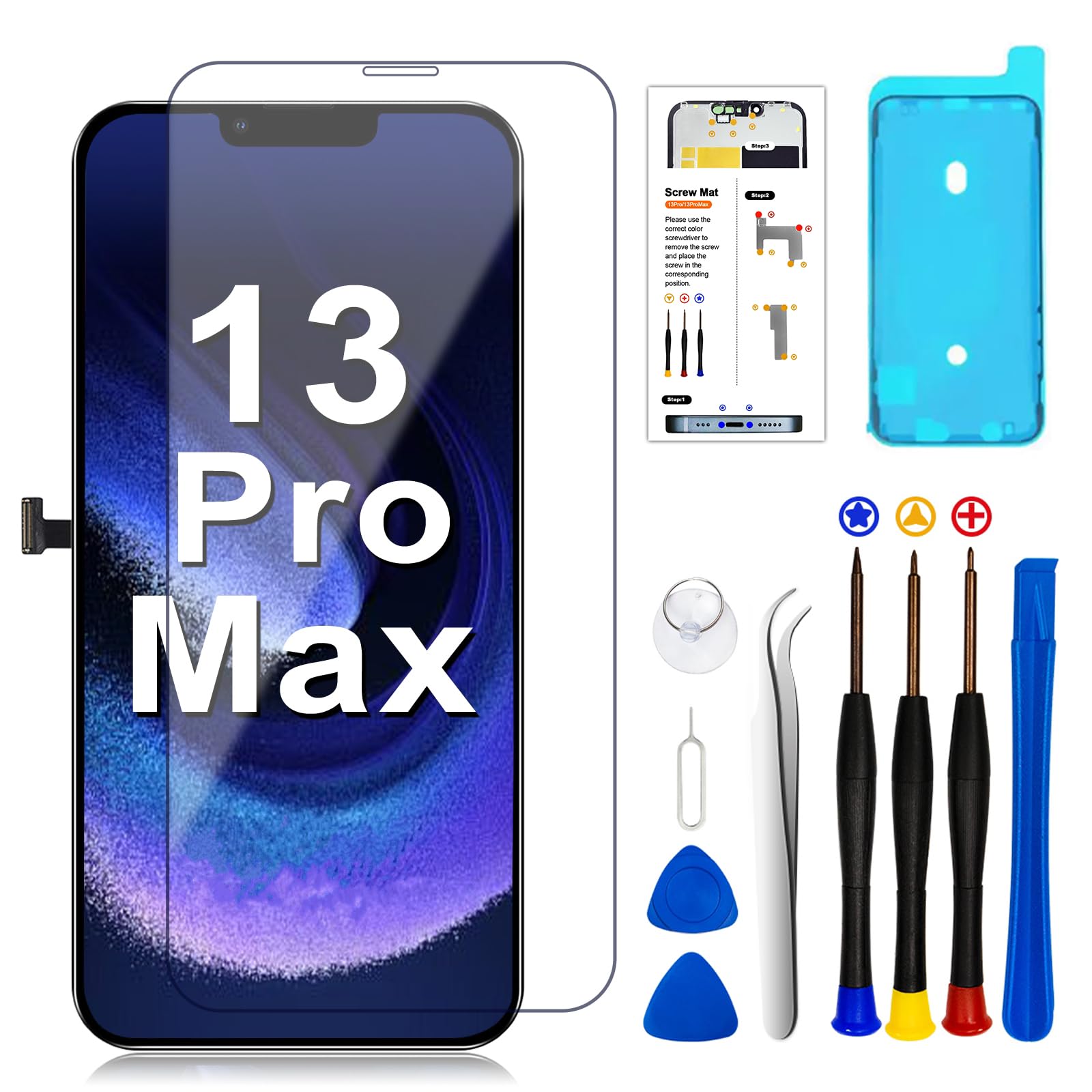 Amazon.com: LMQ for iPhone 13 Pro Max Screen Replacement 6.7 Inch