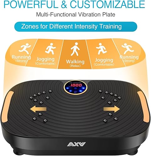 Miniatura 3 de AXV Vibration Plate Exercise Machine Whole Body Workout Vibrate Fitness Platform Lymphatic Drainage Machine for Weight Loss Shaping Toning Wellness