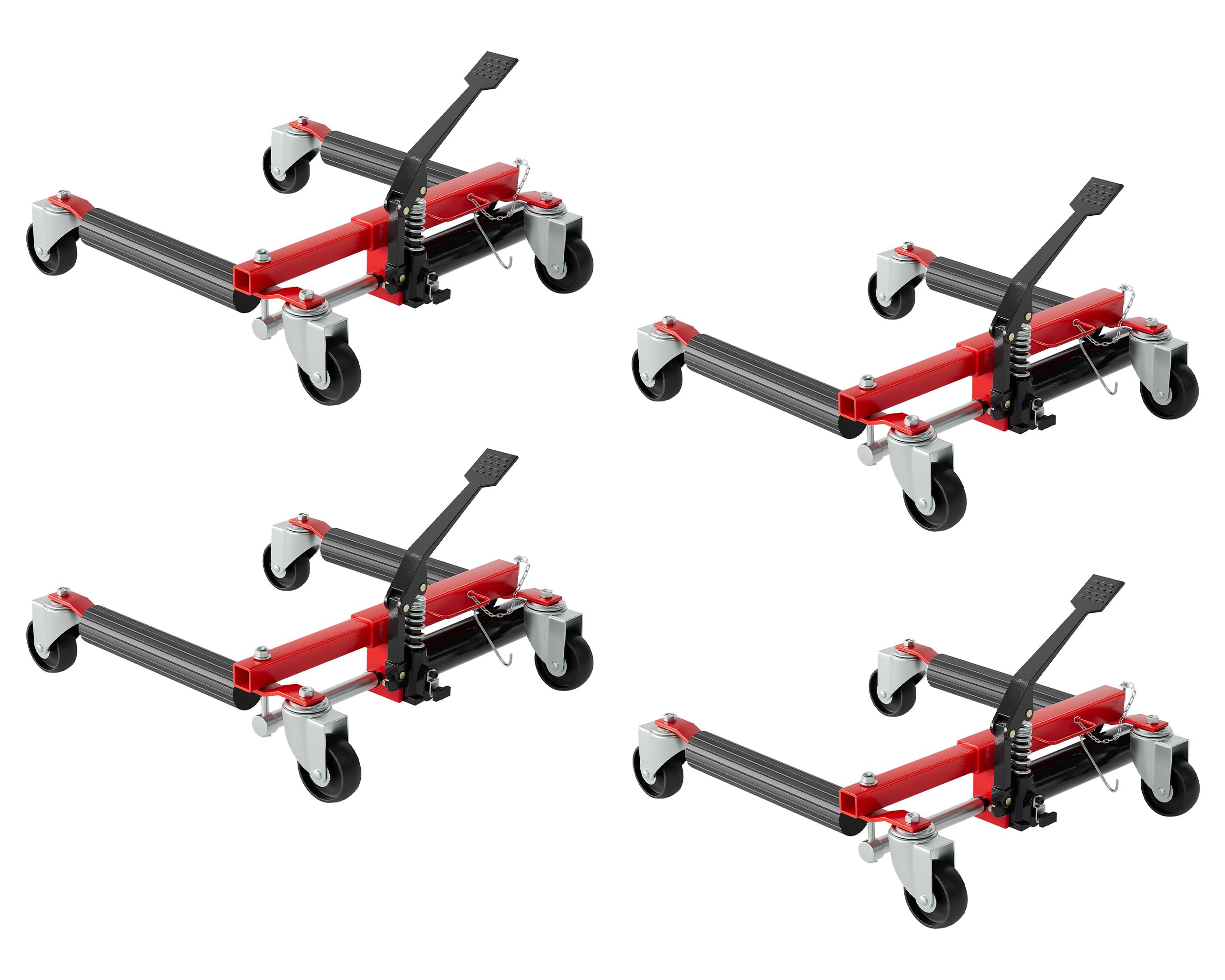 GarveeTech Hydraulic Car Wheel Dolly Set of 4