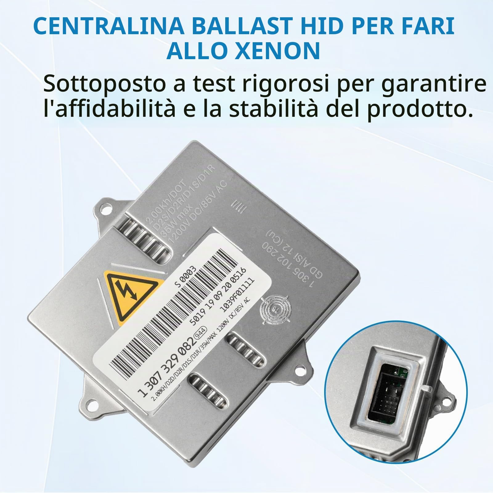 Centralina di controllo fari allo xeno con supporto motore, adatta per Mini R50 R52 R53 Serie 3 E46 Serie 6 E63 E64 X3 E83 A3 TT Golf MK5 W169 W203 codice articolo 1307329082 1307329074