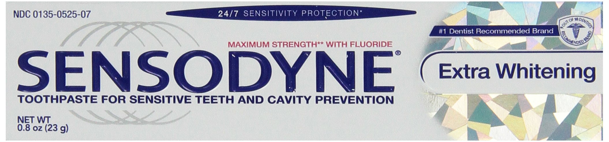 Sensodyne 08434 Extra Whitening Toothpaste Trial Size Pack of 36