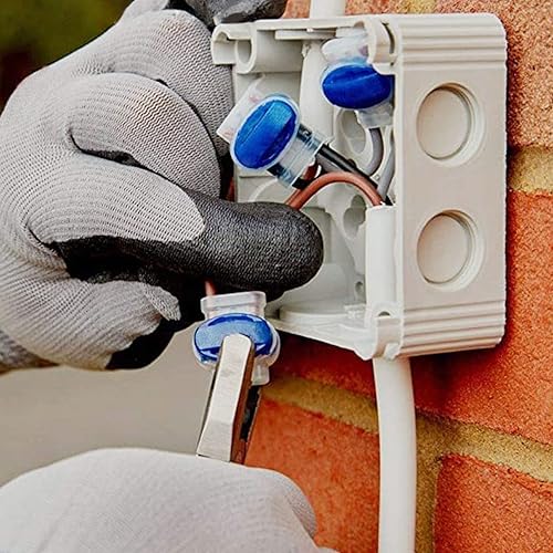 Miniatura 7 de Paquete de 50 conectores eléctricos IDC 314-BOX Pigtail de 3 cables para cables 22-14 AWG, cortacésped robótico, aplicaciones de riego