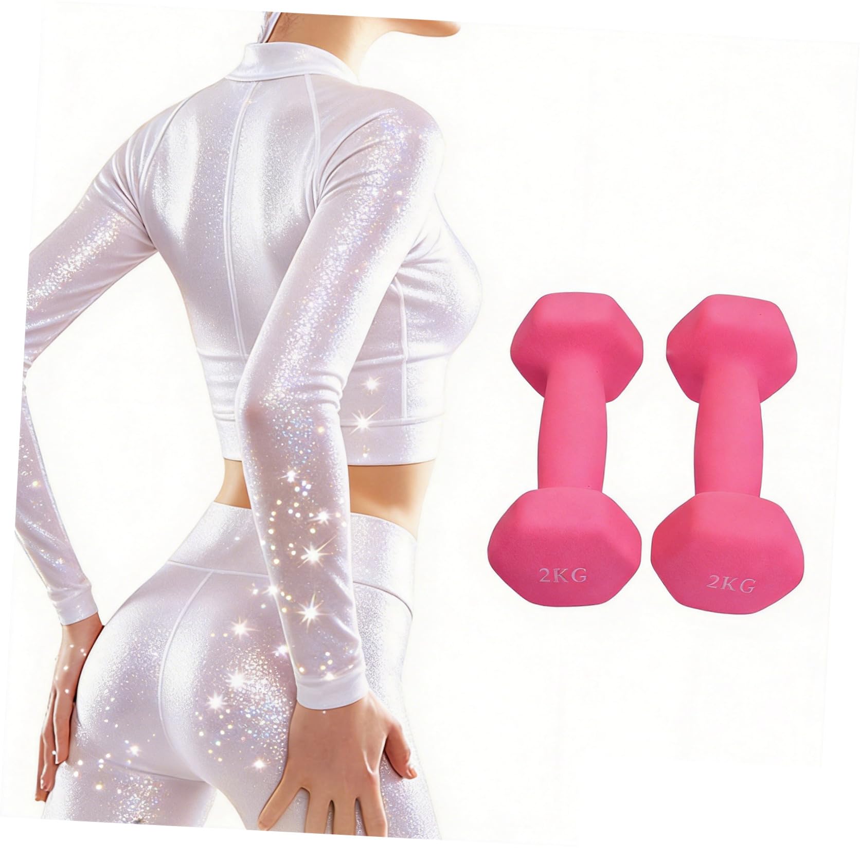 BESPORTBLE Par campana recubierto de vinilo campanas tontas forma hexagonal mancuerna de fitness dama pesas mancuernas barra con pesas mujeres con pesas yoga mancuerna pequeña hombre