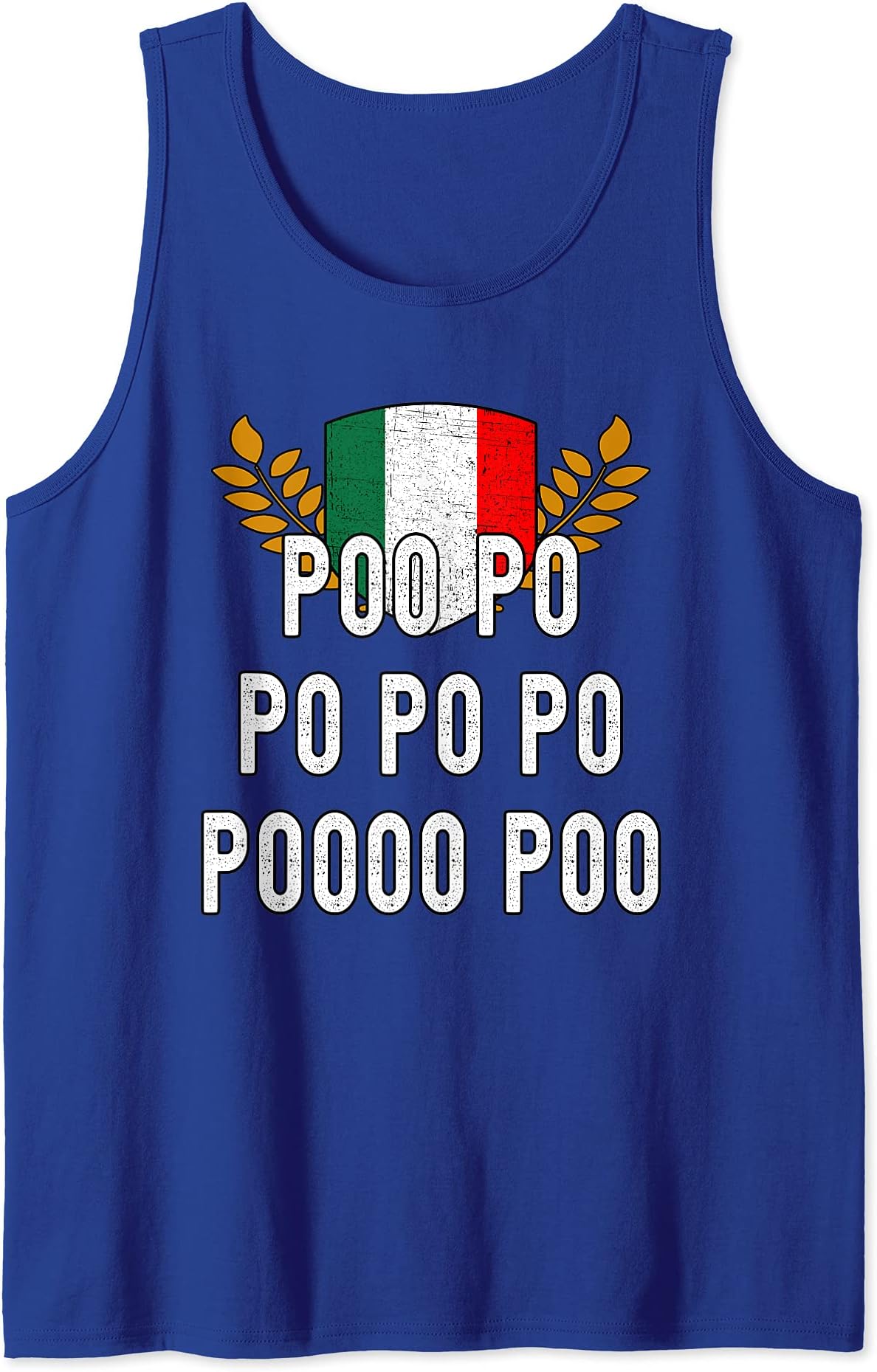 Poo Po Po Po Po Pooo Forza Azzurri Italia Campione del Mondo Tank Top