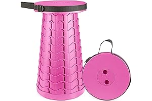 Hesanzol Upgraded Collapsible Stool for Adults, Portable Telescoping Stool Foldable Seats Retractable...