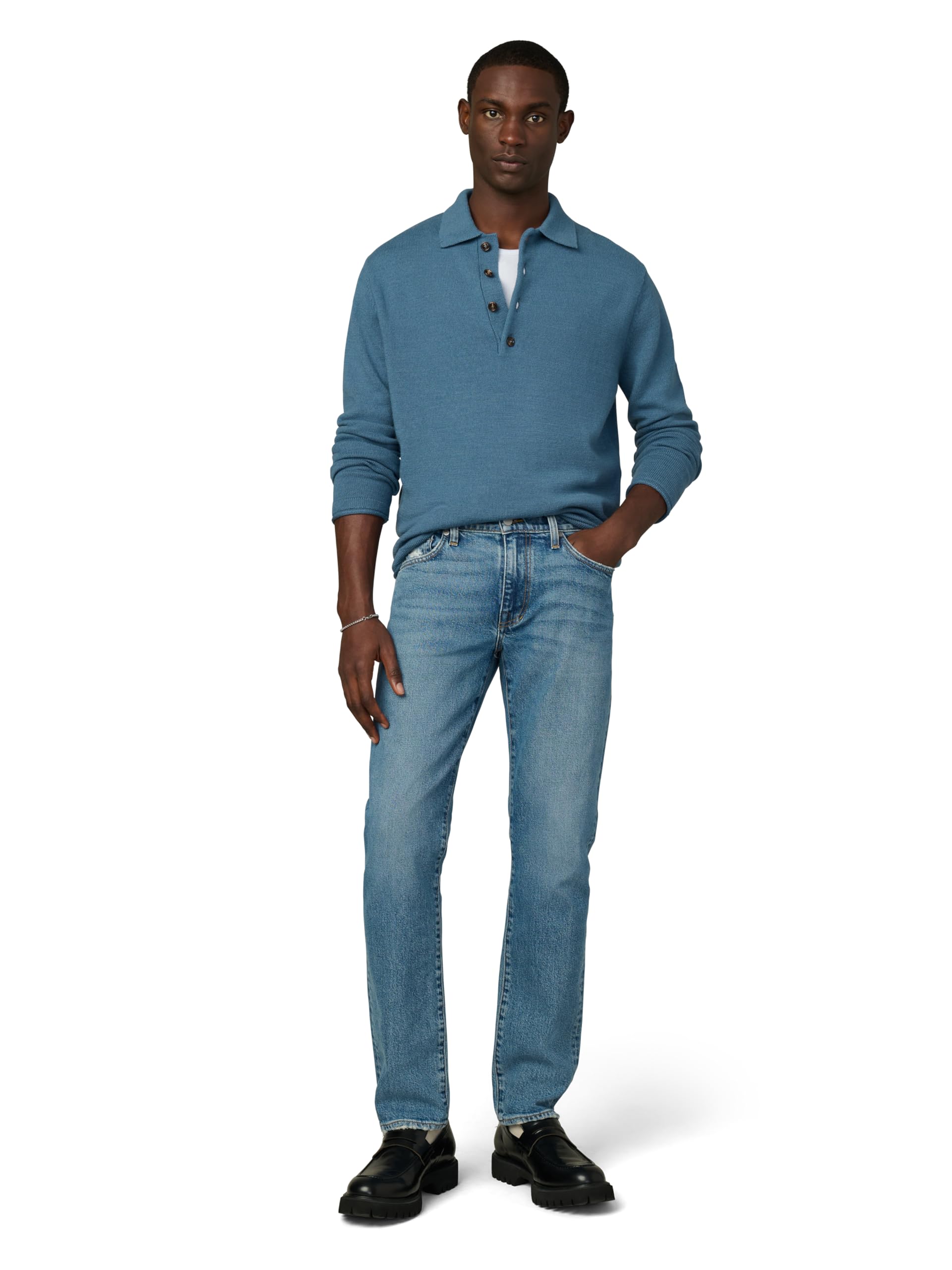 Joe's Jeans Herren Merino Sweater Polo-Pullover