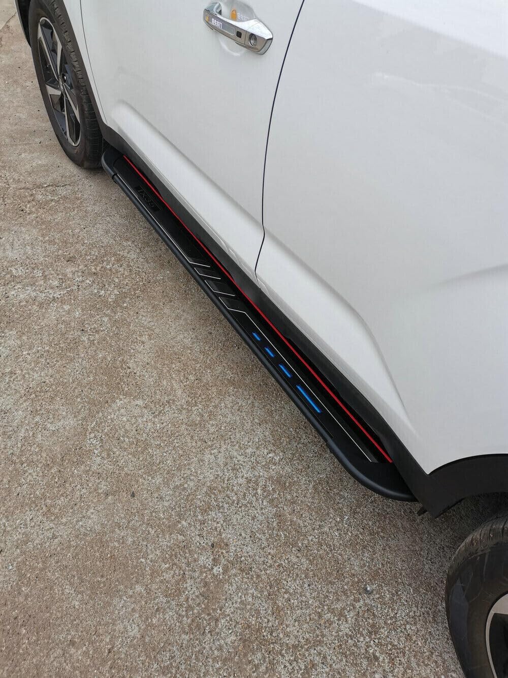 2Pcs Aluminum Running Boards Fixed Nerf Bars Side Steps with Brackets Compatible with VW Atlas Cross Sport 2020-2025 (ZY)