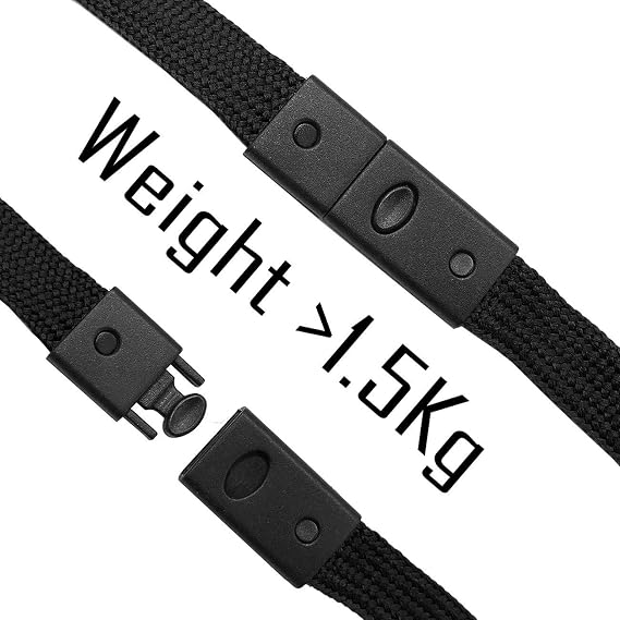 Beebel Black Lanyards 25 Pack Breakaway Lanyard Comfortable Neck Straps Premium Bulk Lanyards Badge Bulldog Clip