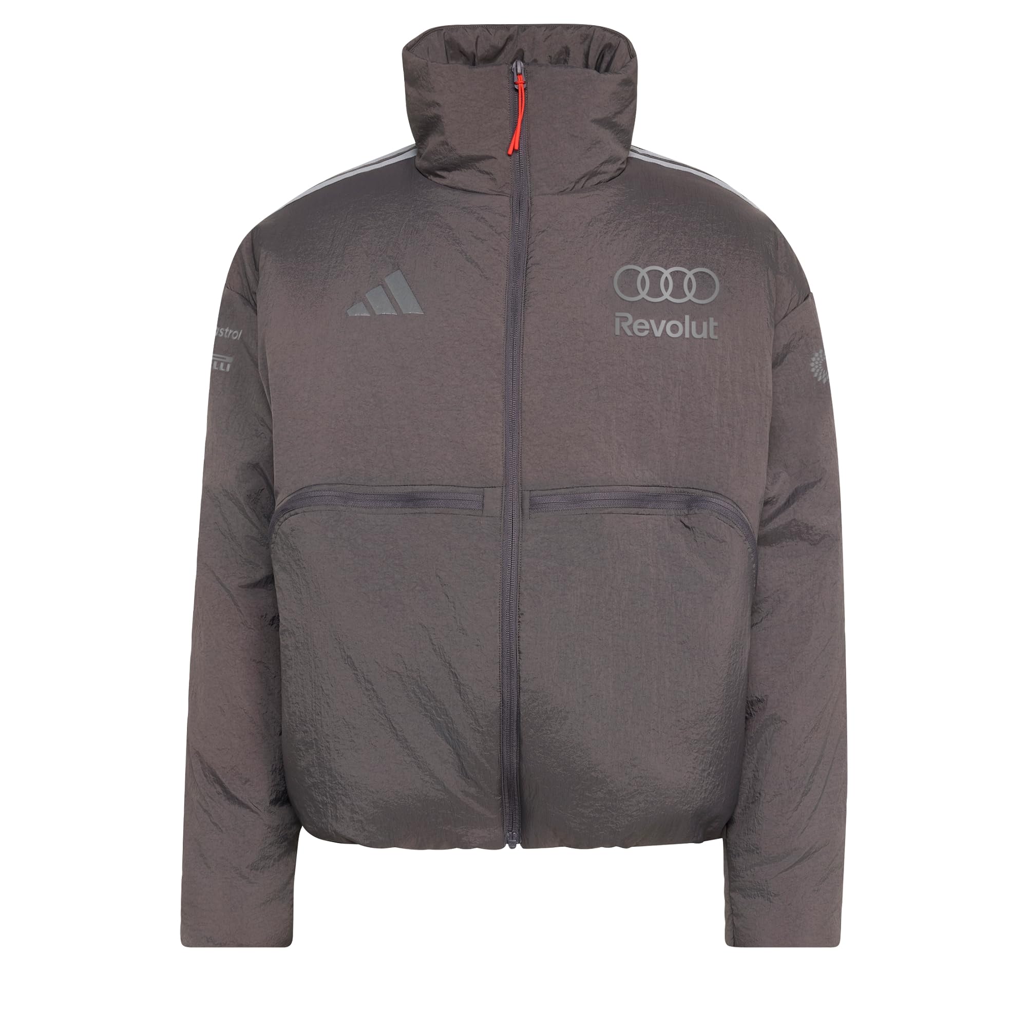 adidas Men's Audi Revolut Formula One Team 2026 Engineers & Marketing Padded Coat, grey strata, S
