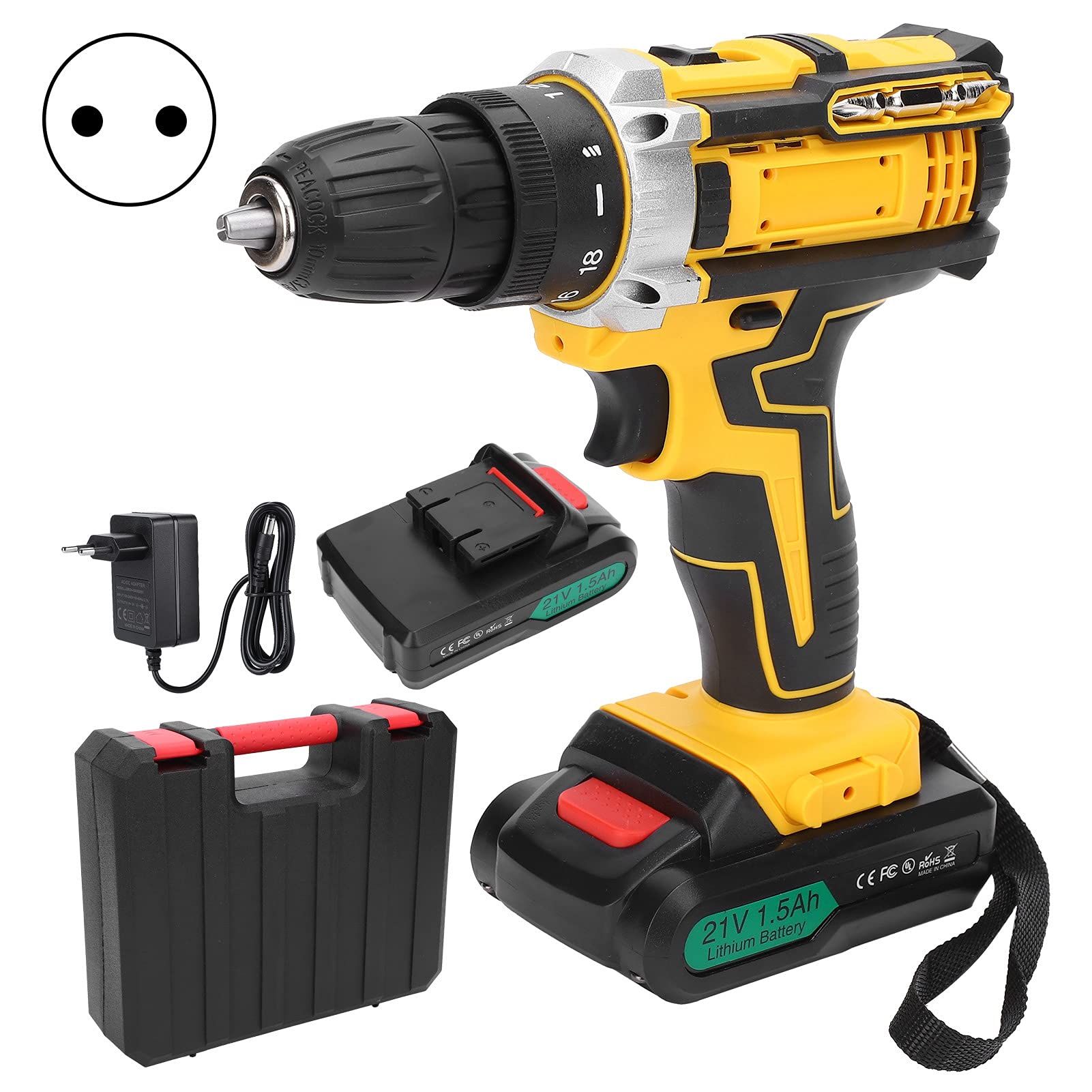 Tournevis à haute torsion et perceuse électrique CW/CCW pour percer le bois
