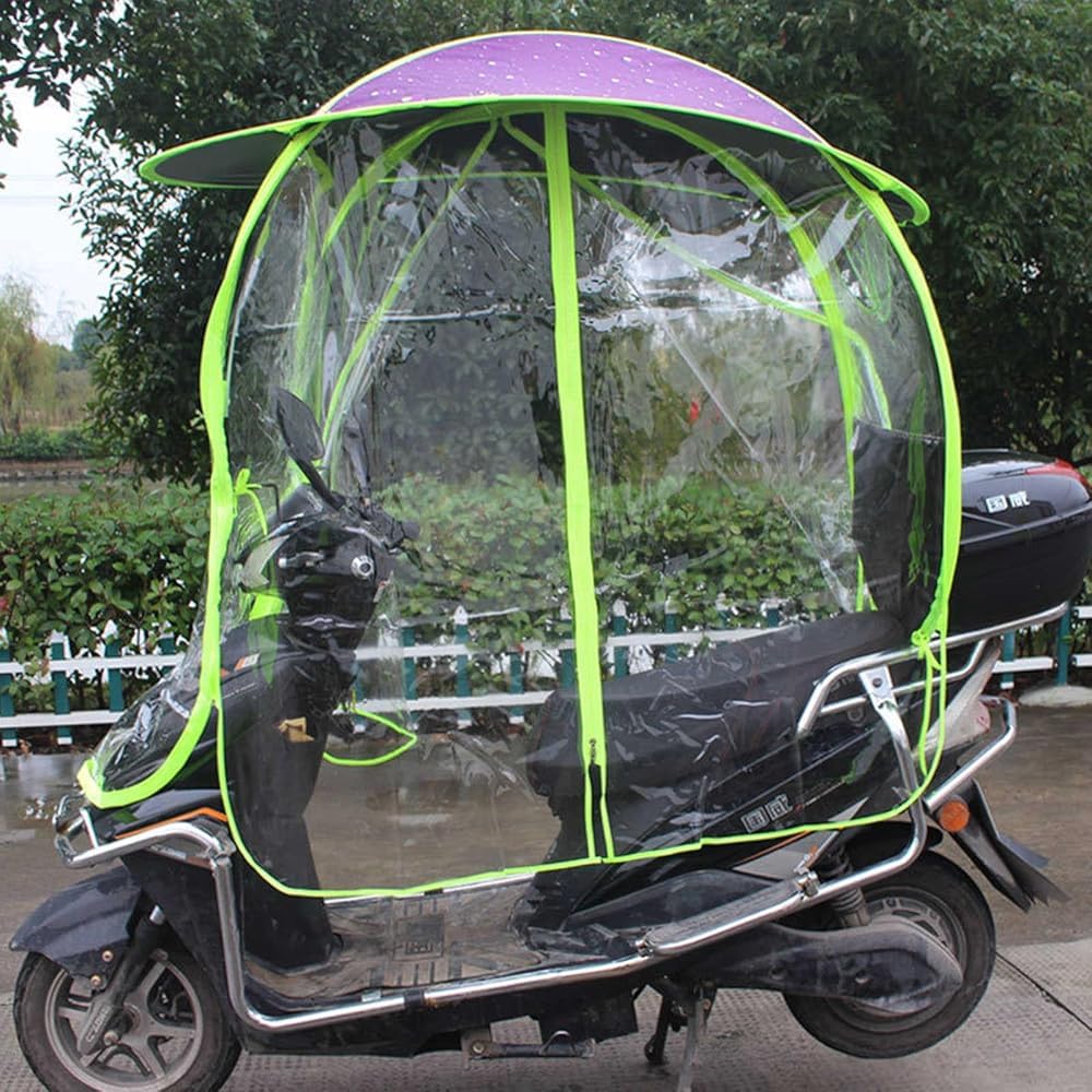 Uniwersalny baldachim do skutera mobilnego – wodoodporna osłona przeciwsłoneczna z powłoką termiczną, całkowicie zamknięta ochrona dla skuterów