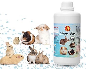 Pet Care International (PCI) Ultra-Fur || Provide Healthy & Long Hairs || Rodents Including Hamsters, Rabbit, Guinea Pigs, Ferret, Mice, Dwarf, Gerbill, Sugar Gliders || 500ml