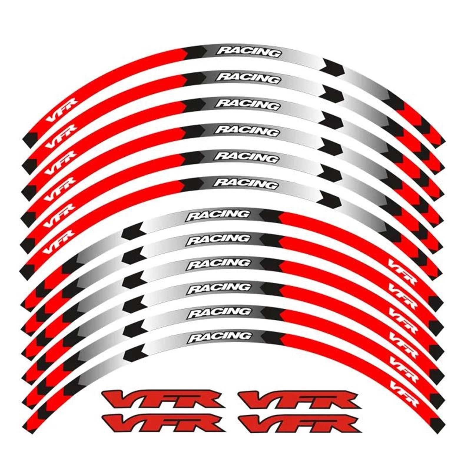 Motorcycle Wheel Tire Rim Stickers 17inch for VFR VFR750 VFR800 VFR1200 VFR1200F