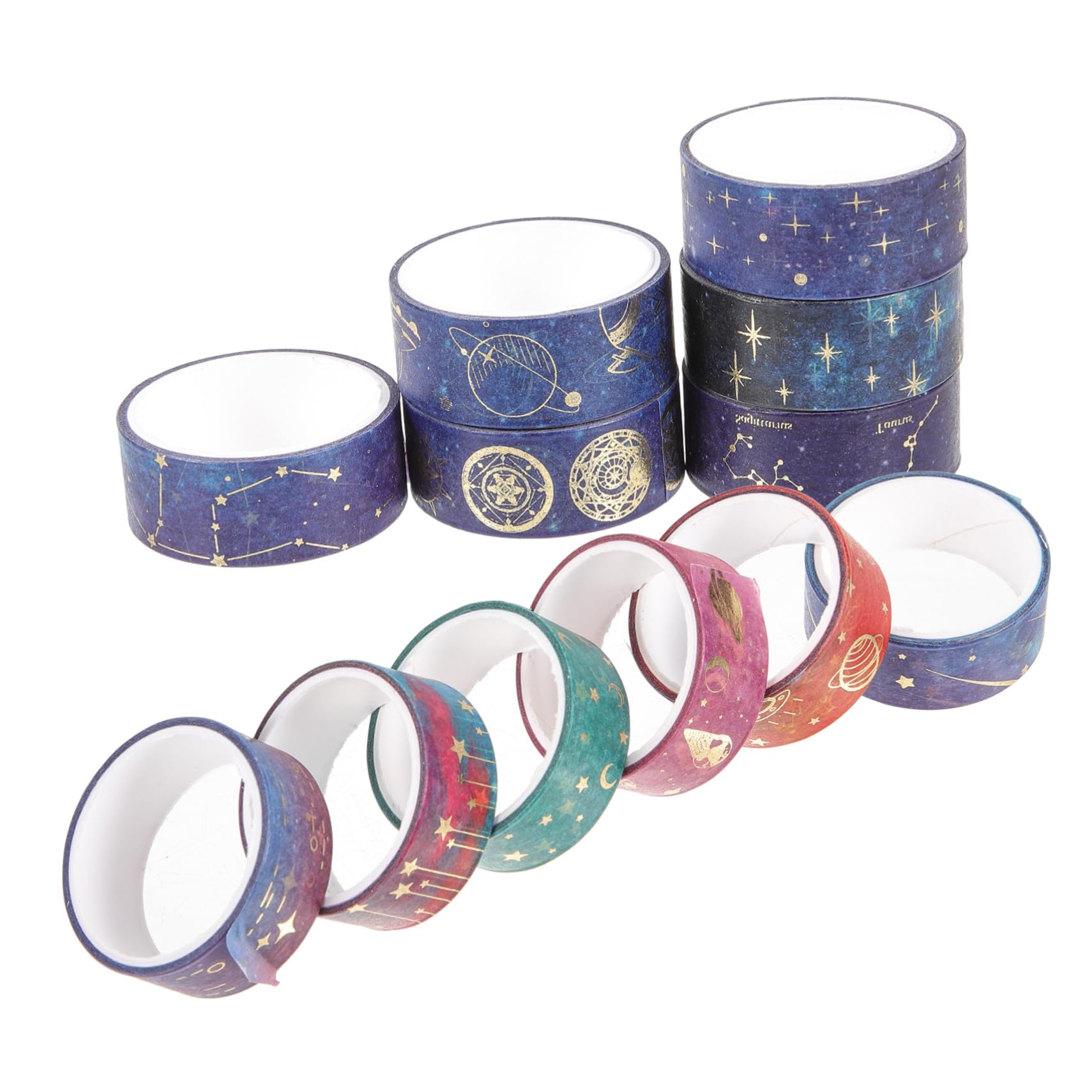 48rollen Washi Tape Sternenhimmel Design Dekorative Klebebänder Für Scrapbooking -projekte Und Journaling Für Und Kreative Bastelarbeiten