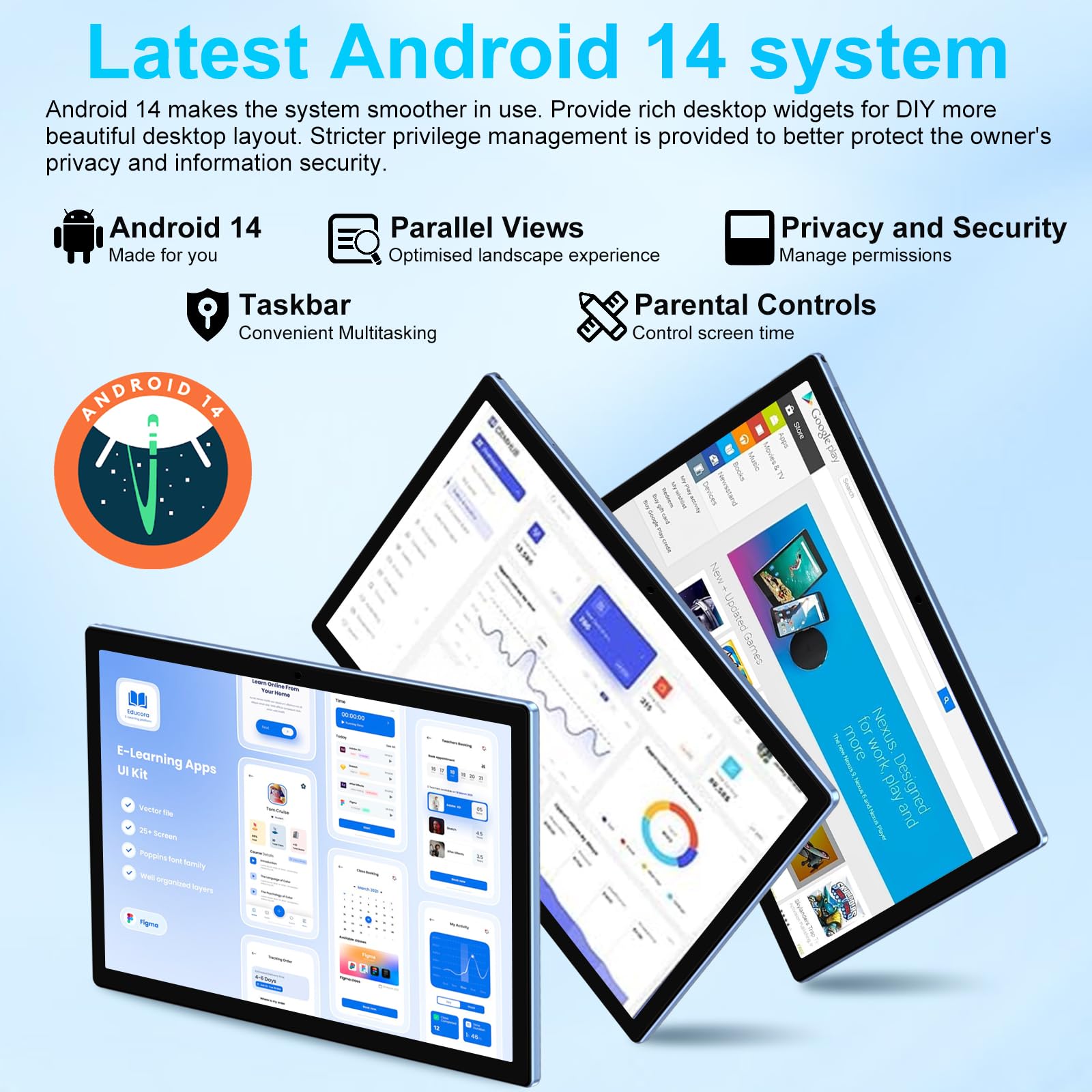 Amazon.co.jp: 2025 タブレット 10インチ Android 14 タブレット