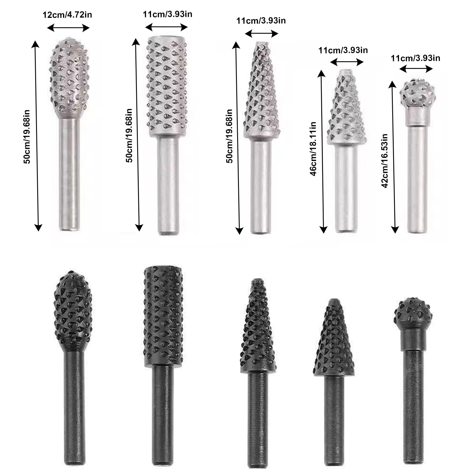 5-teiliges Pflege-Set Mit Nagelknipser, Feile, Pinzette & Schere – Edelstahl, Schwarzes Oxid-Finish