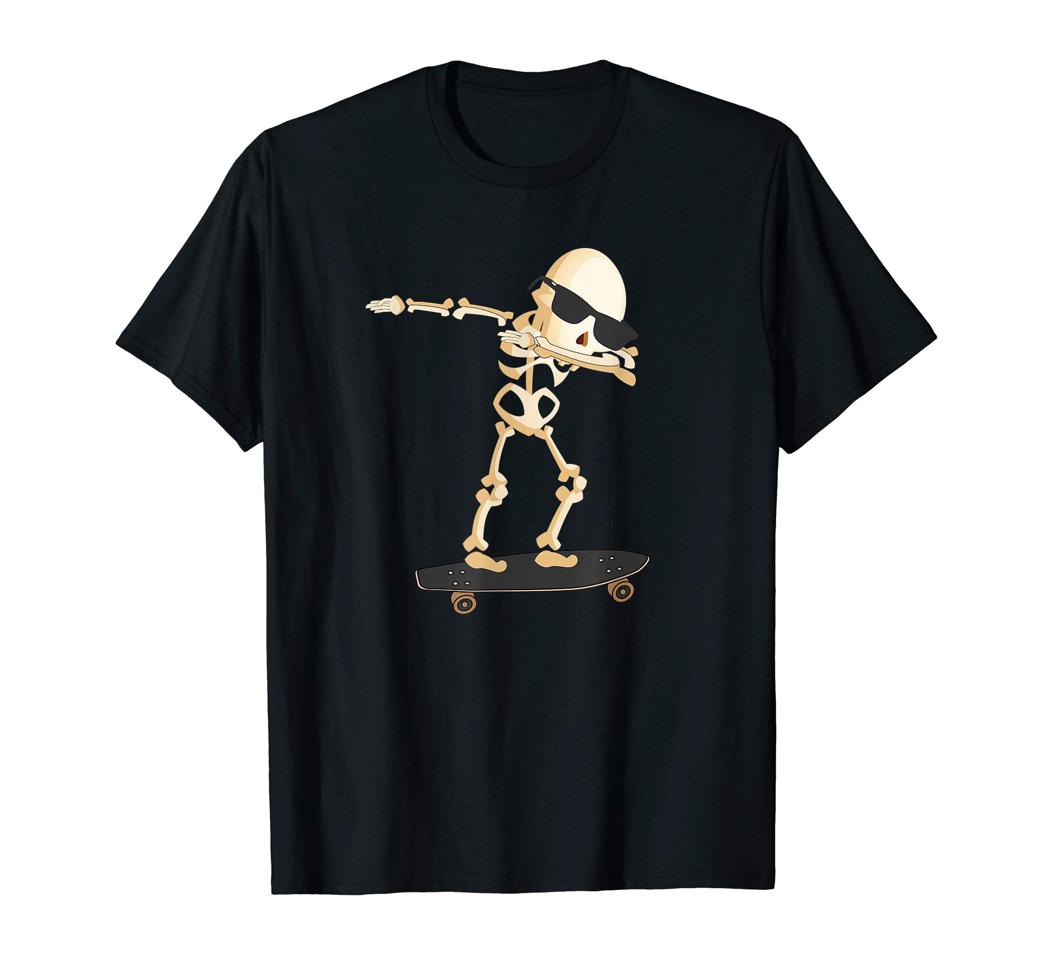 Skeleton SkateboarderSkateboarding Skeleton Dab Skateboard T-Shirt