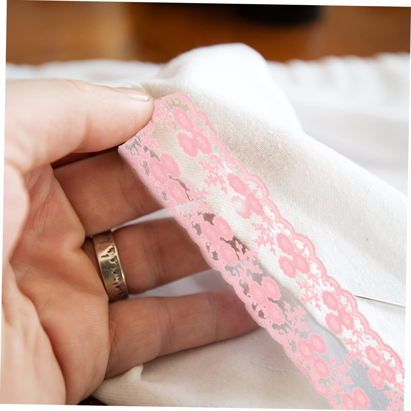 Operitacx 5rollos Ribete De Encaje Resistente Para Costura Para Decoración De Ropa y Manualidades Metros De Encaje Elegante y Textura Fina