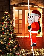 Bzavor Weihnachtsmann Lichterkette, 3 M Weihnachtsbeleuchtung Außen mit Timer, IP65 Wasserdicht Weihnachtsdeko Aussen, 2 Modi Weihnachtsdeko Innen, Weihnachtsbaum Fenster für Innen Außen Garten, Haus