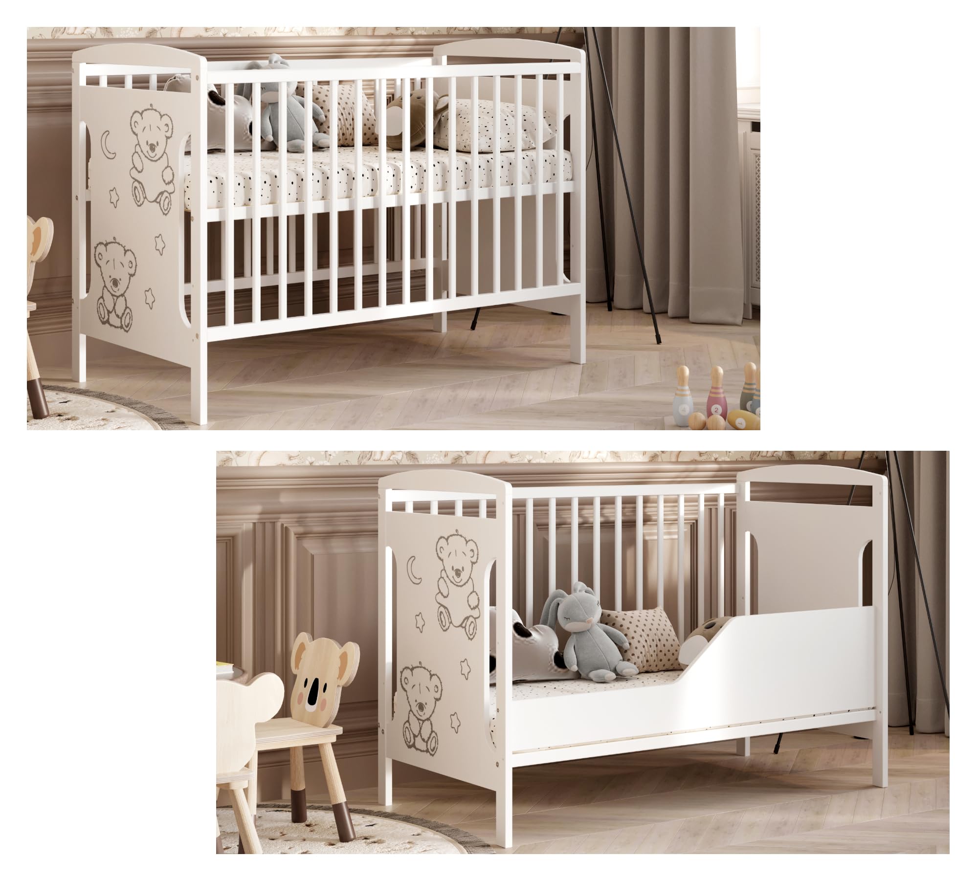 Lit d'enfant Ted 60x120cm sans Matelas