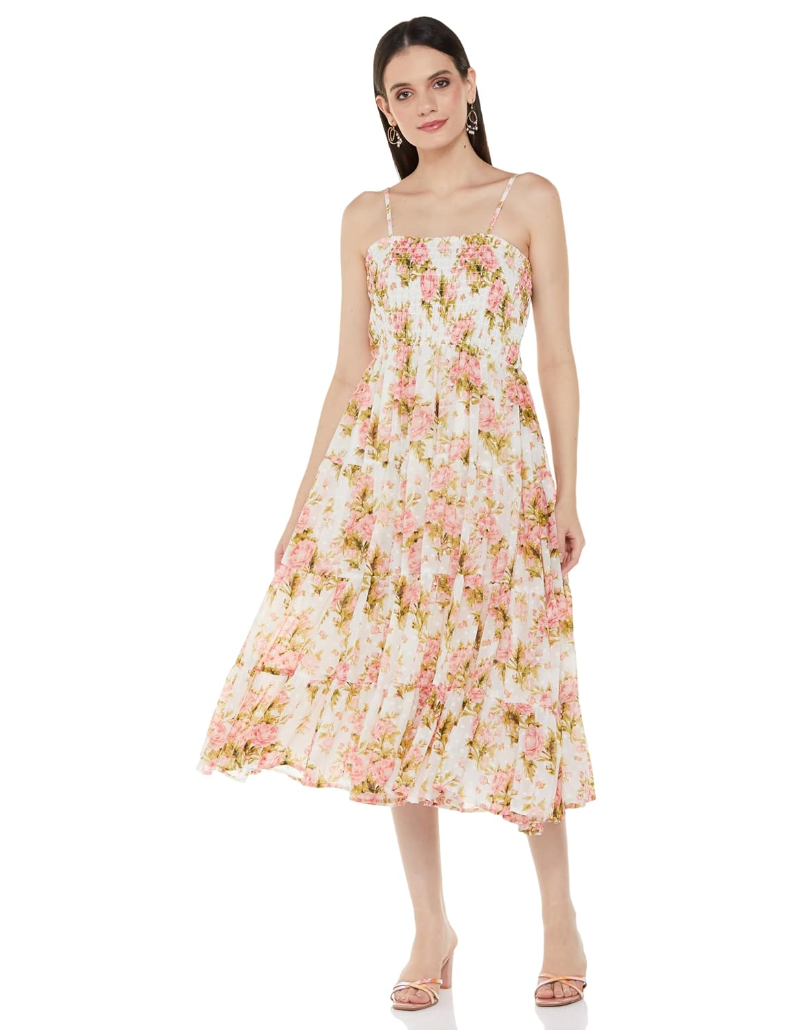 BIBA Women Maxi Polyester Tiered Dress - Review, Price and Buying Guide