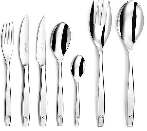 LOU LAGUIOLE Figure Posate 62 pezzi Acciaio Inox per 12 p…