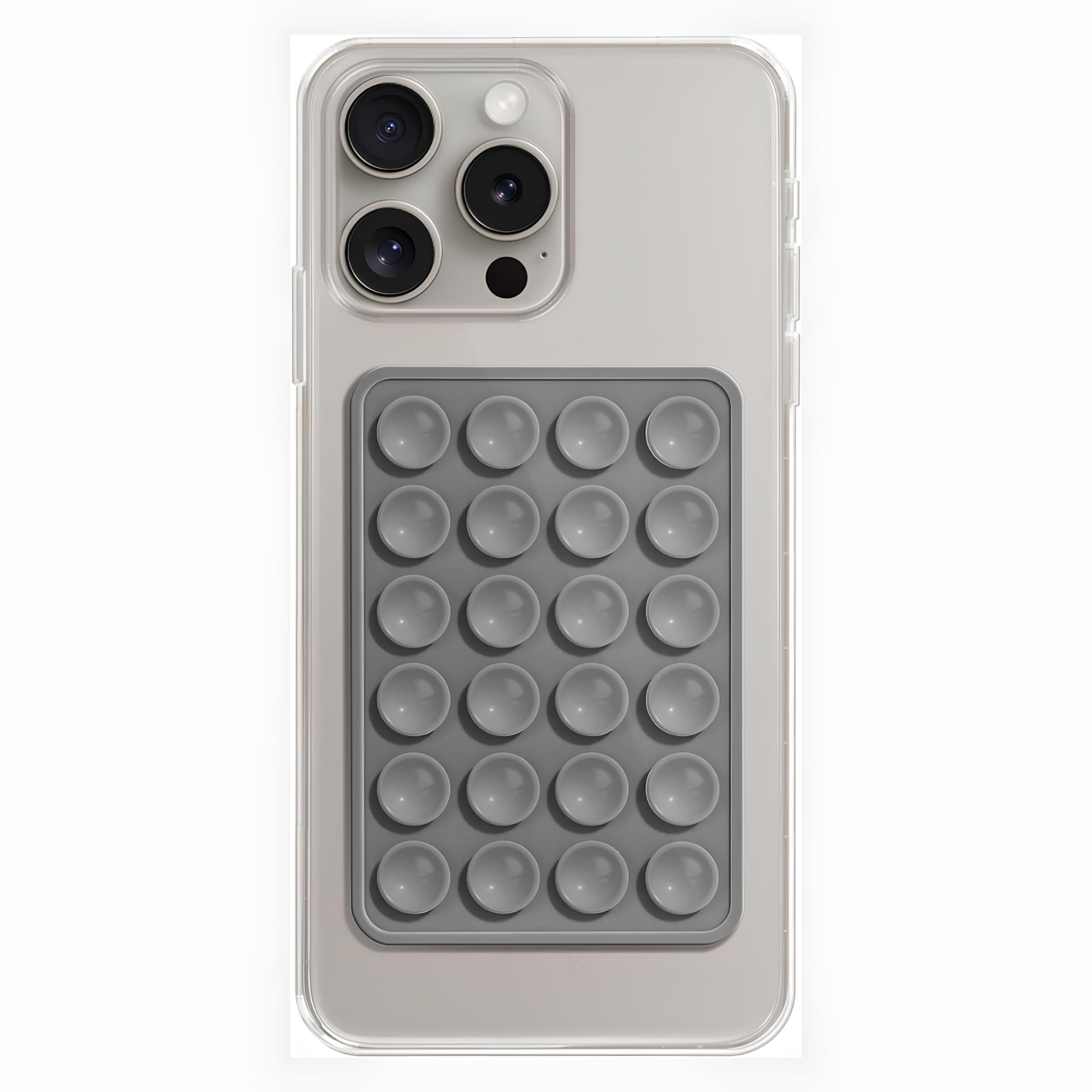 SKYSIA Suction Phone Case,Sticky Mount Pad, Silicone Suction Phone Case for Hands-Free Mobile Accessory Holder Grip, Video Phone Accessory Compatible with Mirror, Shower – (Pack of 1) (Black)-picture-34