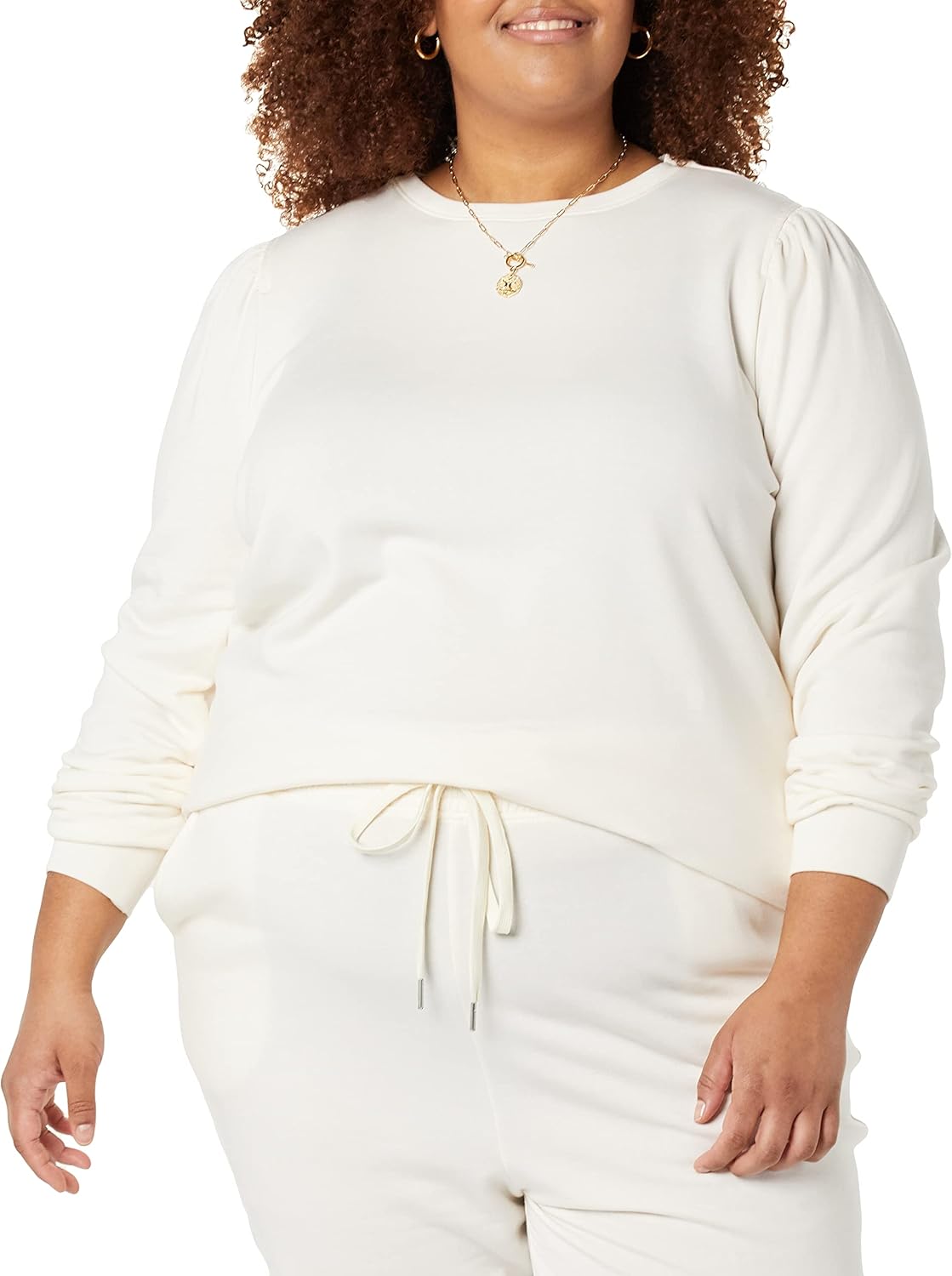 Women's Puff Sleeve Sweatshirt (Plus Size) by Amazon Aware