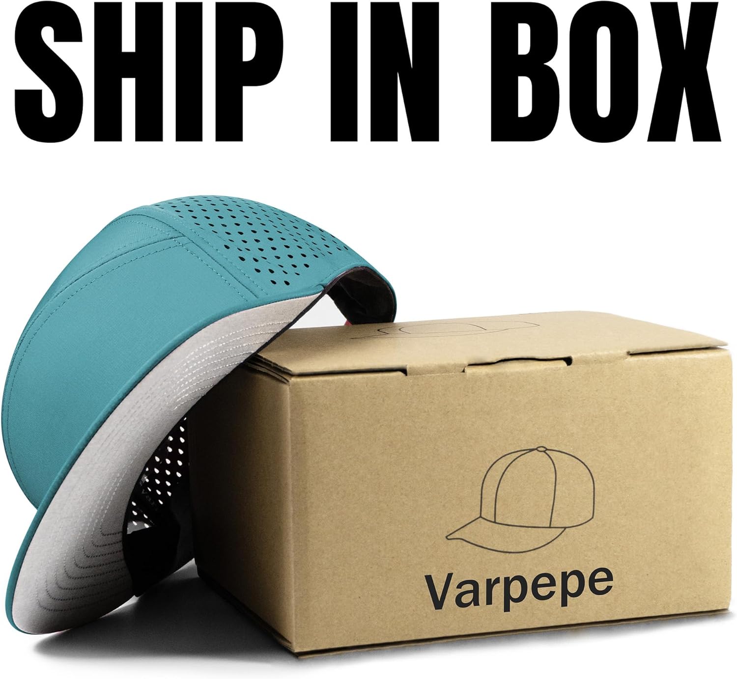 Performance Snapback Hats for Men Women,Flat Bill Cap,Golf,Running,Workout - Image 4