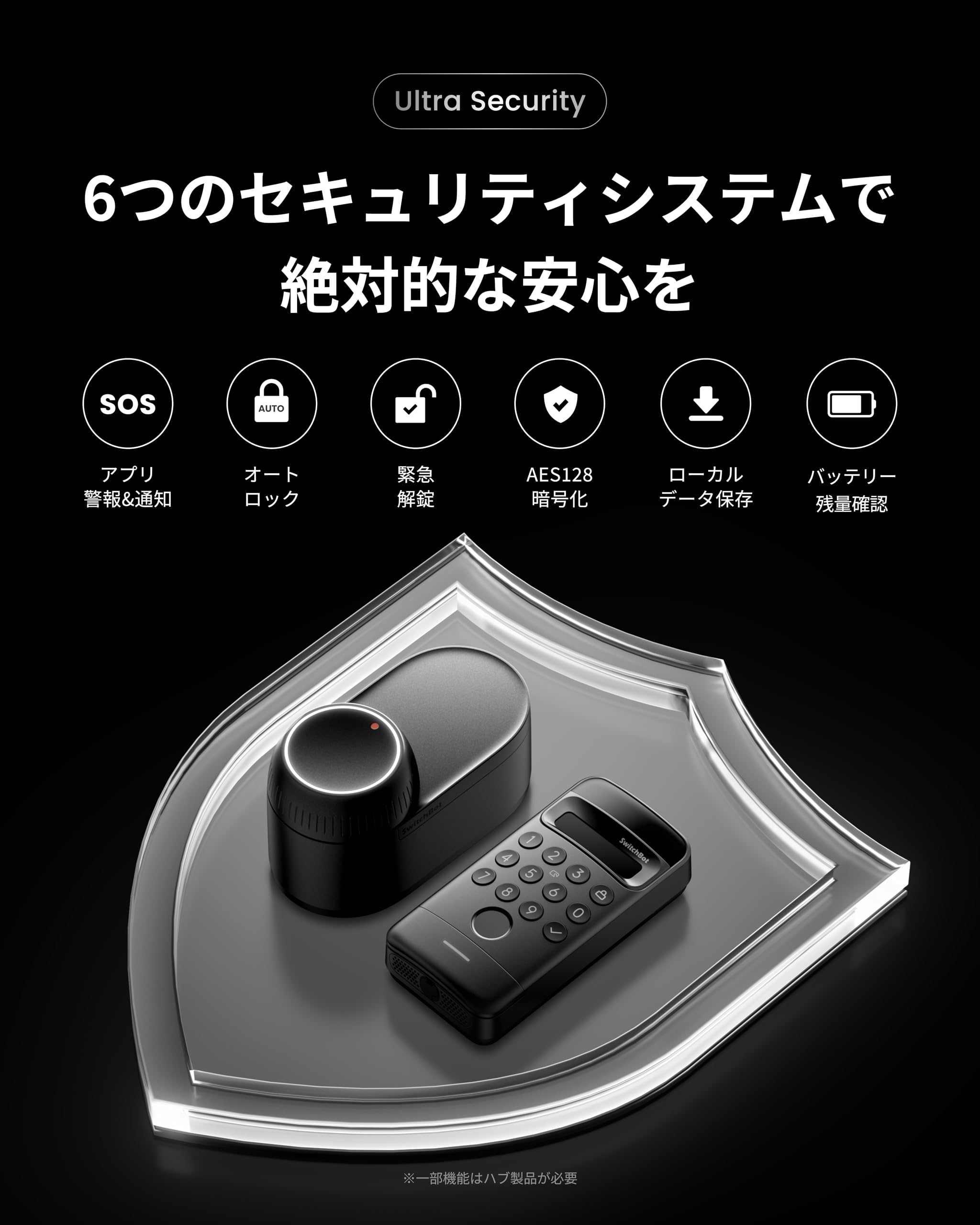 Amazon.co.jp: 【1ドア2ロック】 SwitchBot スマートロック Ultra 顔