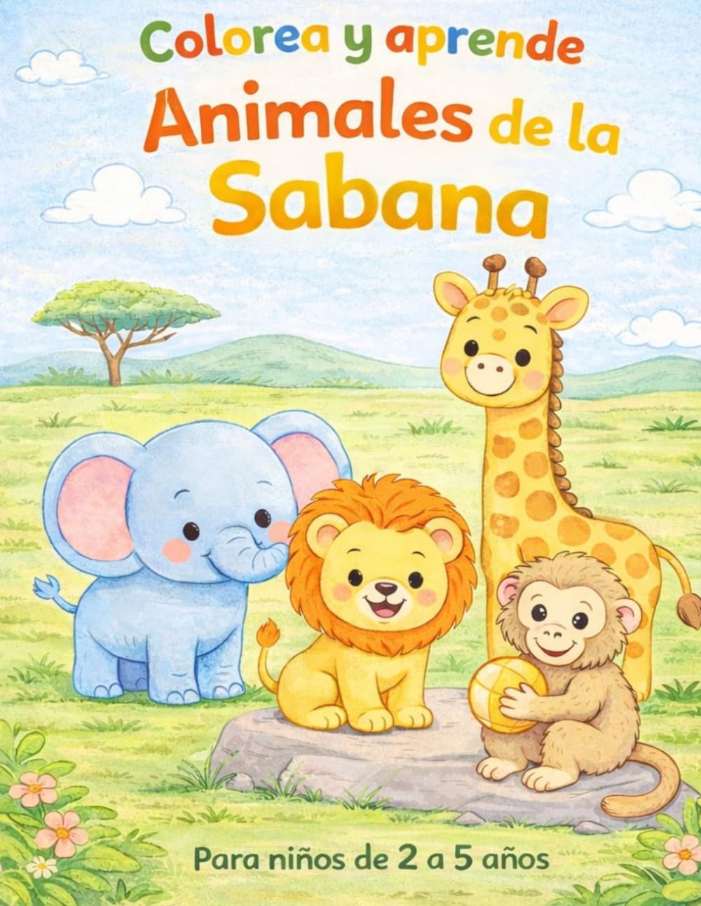 Animales de la Sabana (Colorea y Aprende)