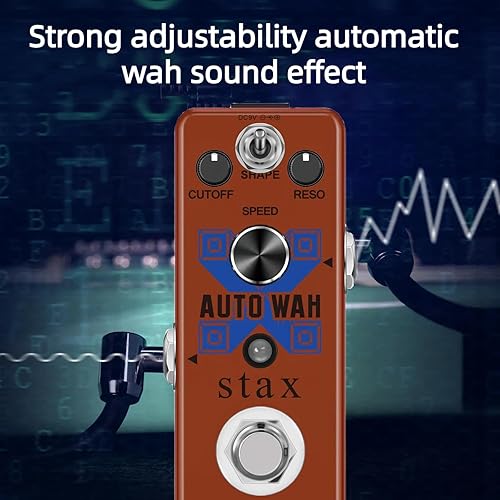 Vista 93 de Stax Pedales de efectos de compresor. Sonido clásico de compresión óptica. Ataque suave y atenuación. Conservando el transitorio de la señal Línea