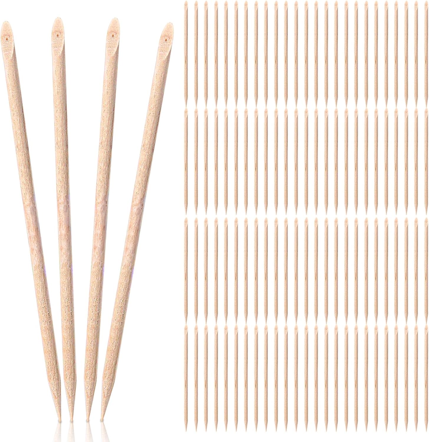 Tyqour 100PCS Scratch Art Tools Wooden Scratch Art Sticks for Crafts DIY Creative Draw Sticks for Teens and Teacher Christmas Scratch Art Activity Craft Projects