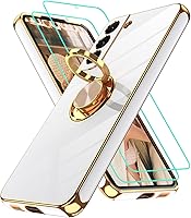 Vista 118 de Gritup Funda para Samsung Galaxy A14 5G: Funda para Samsung A14 2 piezas, protector de pantalla, soporte de anillo de rotación de 360°, soporte