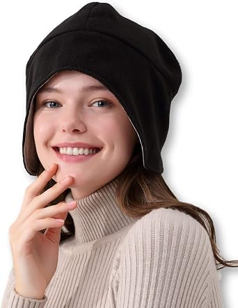 Radia Smart EMF Hat Beanie, 5G Blocking, Radiation Protection, Brain Coat, RF Shielding Block WiFi, Black