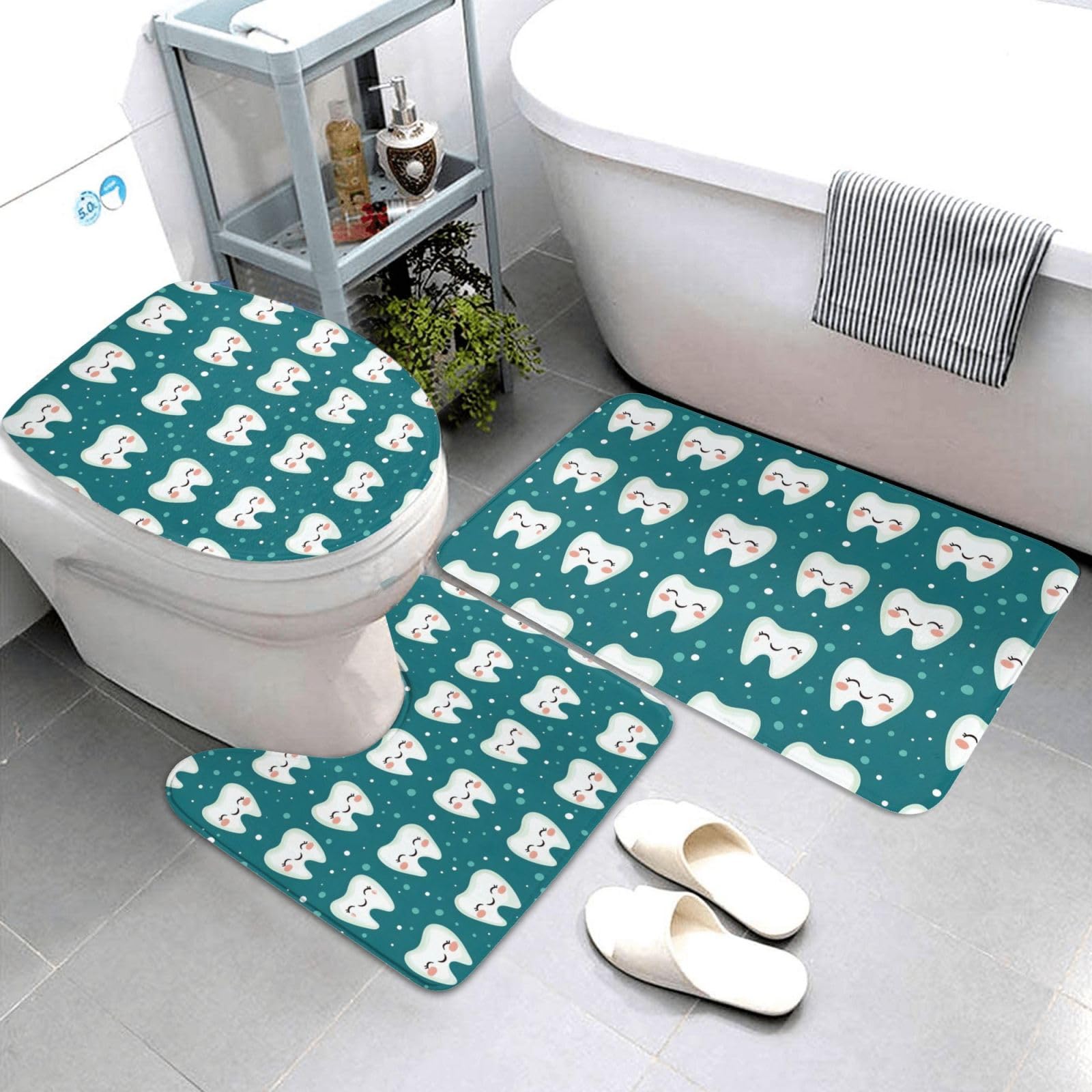 Tapis de contour doux et moelleux pour créer un cocon de douceur dans votre salle de bain