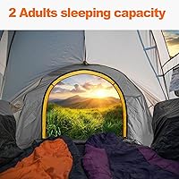 Vista 3 de Pickup Jeep Truck Bed Tent, Tacoma Bed Tent, Tacoma Tent for 2 Person, Waterproof PU2000mm Double Layer with Rainfly, Full-Size Compact Gris