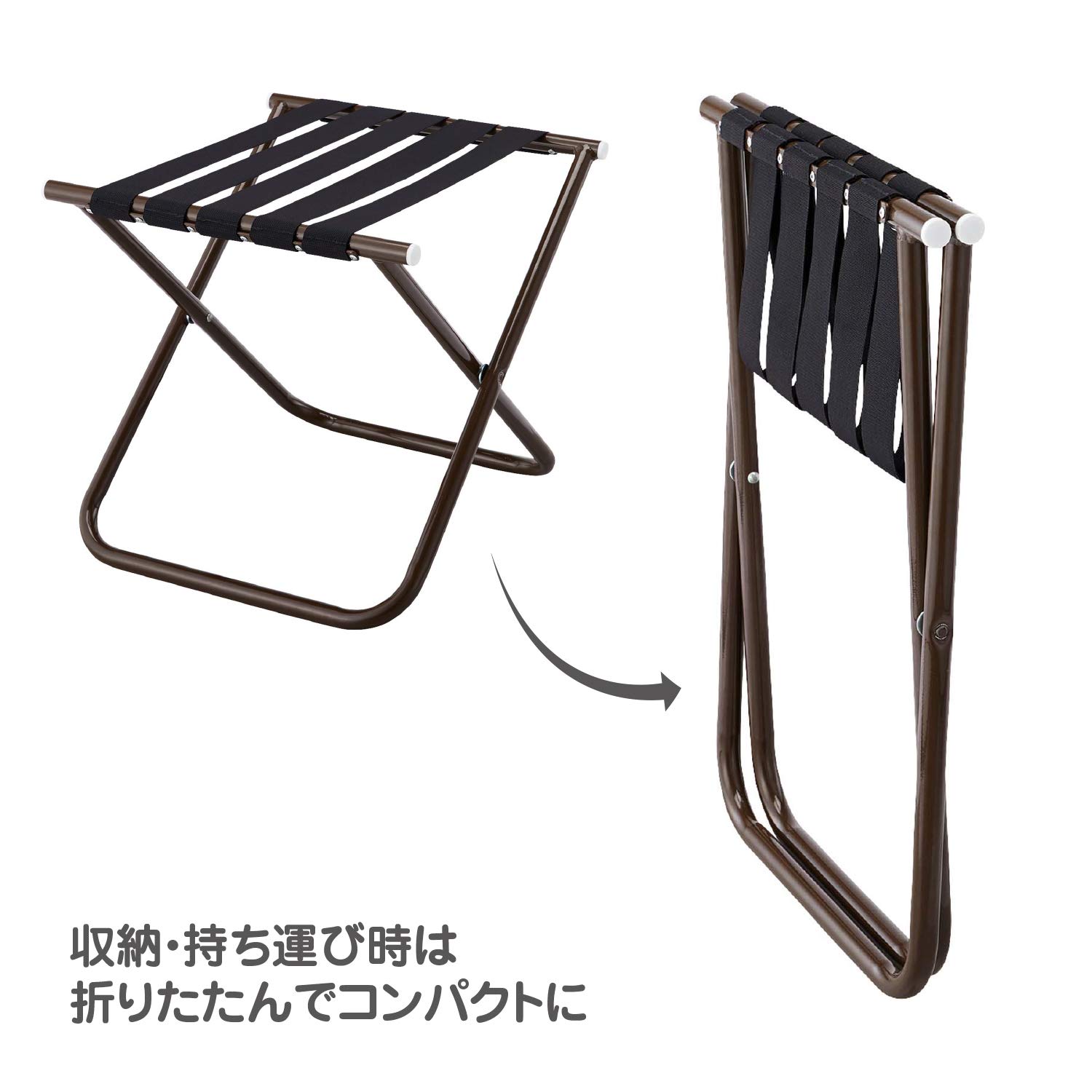 Amazon｜山崎産業(Yamazaki Sangyo) バゲッジラック 折りたたみ式
