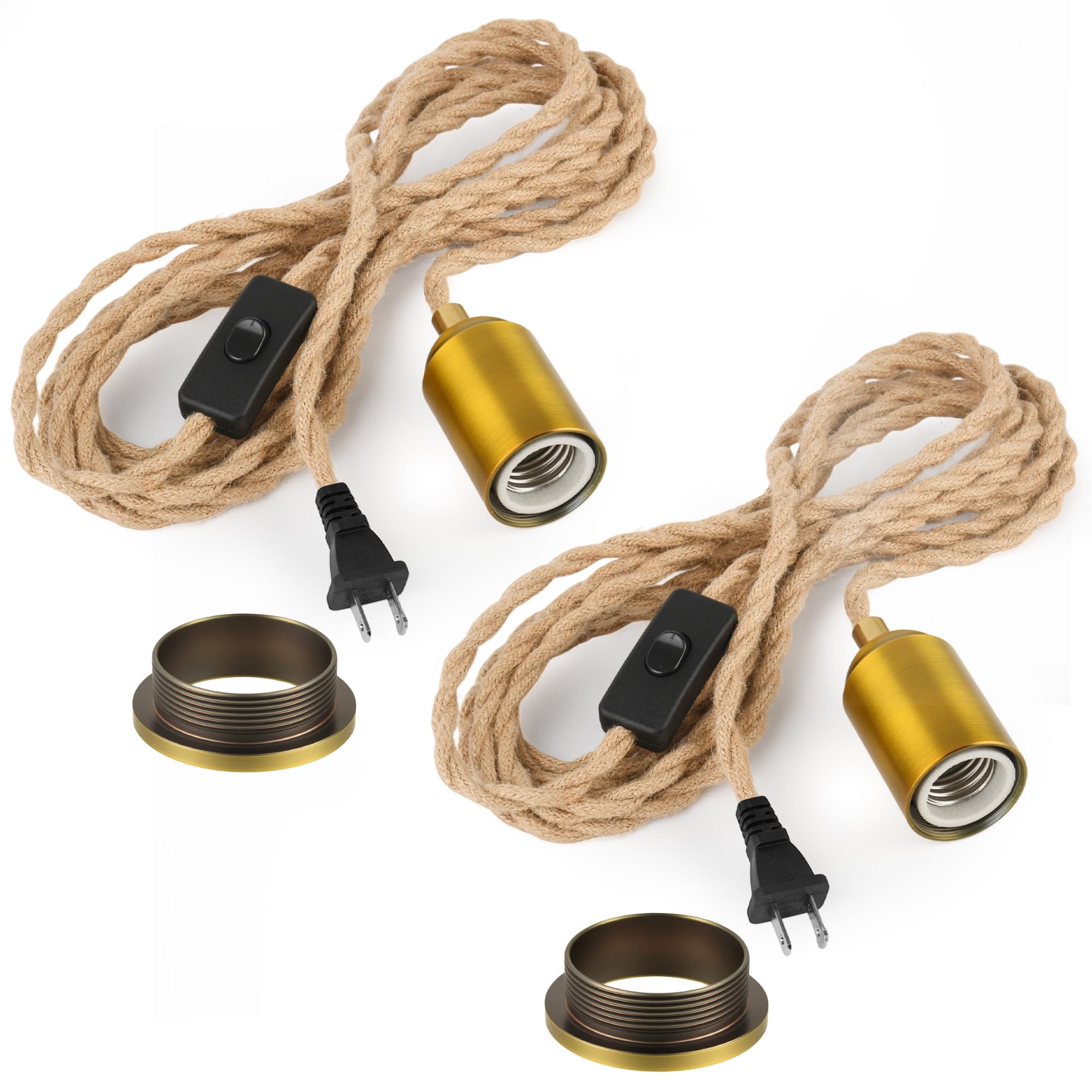 Black Swag Lamp Kit - 15FT Plug-In Pendant Light -11 Black Swag Lamp Kit - 15FT Plug-In Pendant Light -11