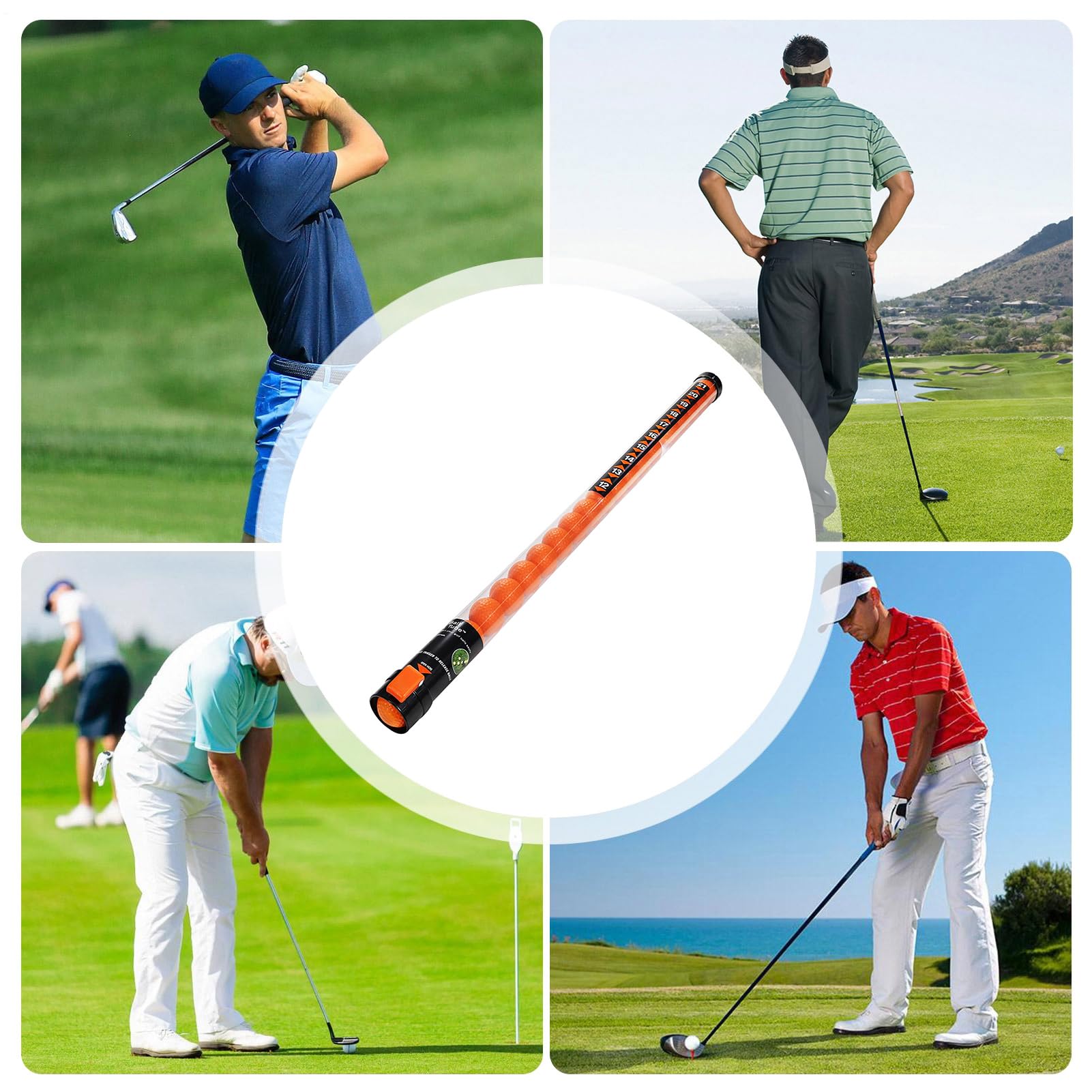Raccoglitori di Palline – Tubo Trasparente per recuperare Le Palline | Strumento di Grande capacità, Leggero e Riutilizzabile, Tubo di Raccolta per Golf, parchi, da Golf, da Golf all'aperto