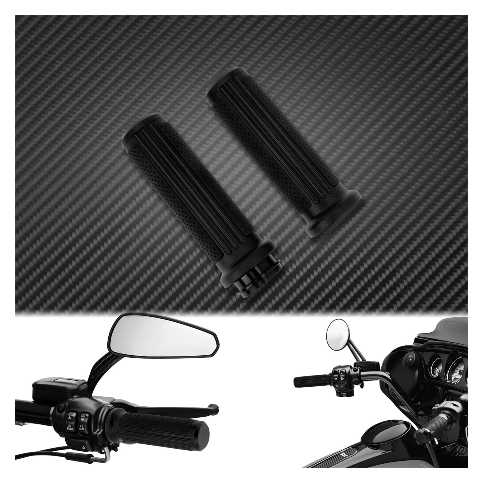 Moto 1 ''25mm Acceleratore elettronico Manubrio Manopole a molla Impugnatura per Har&ley Touring Electra Glide Softail Slim Manopole manubrio